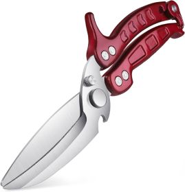 Heavy Duty Poultry Shears - A Must Have Kitchen Shears for Chicken and Meat Cutting - Dishwasher Safe and Stainless Food Kitchen Scissors for Tha