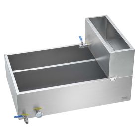 VEVOR Maple Syrup Evaporator Pan, 35 Gallon, 509 Cups of 8.8oz Maple Syrup, Flat Evaporator Pan with Thermometer, 2 Valves and 3 Heating Methods