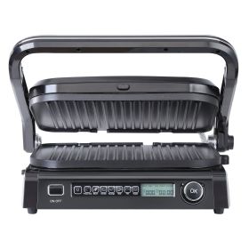 VEVOR 7 IN 1 Commercial Electric Griddle, 14.4" 1800W Indoor Countertop Grill, Restaurant Teppanyaki Grill with Non Stick Iron Cooking Plate