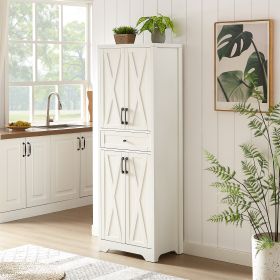 68 High Living Room Sideboard, Multi-functional Combination TV Cabinet Sideboard, Large Capacity Storage Cabinet, Can Be Used In Living Room, Bed (Option: White)