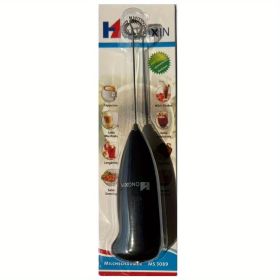 1pc Upgraded Mini Handheld Milk Frother for Coffee and More - Battery Operated Mixer and Blender for Frappe, Latte, Milk (Color: black)