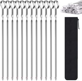 Skewers for Kabobs (Color: Silver)